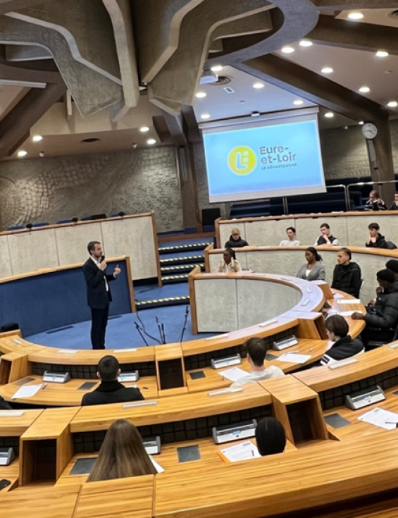 Visite du Conseil Départemental d'Eure-et-Loir mercredi 30 novembre